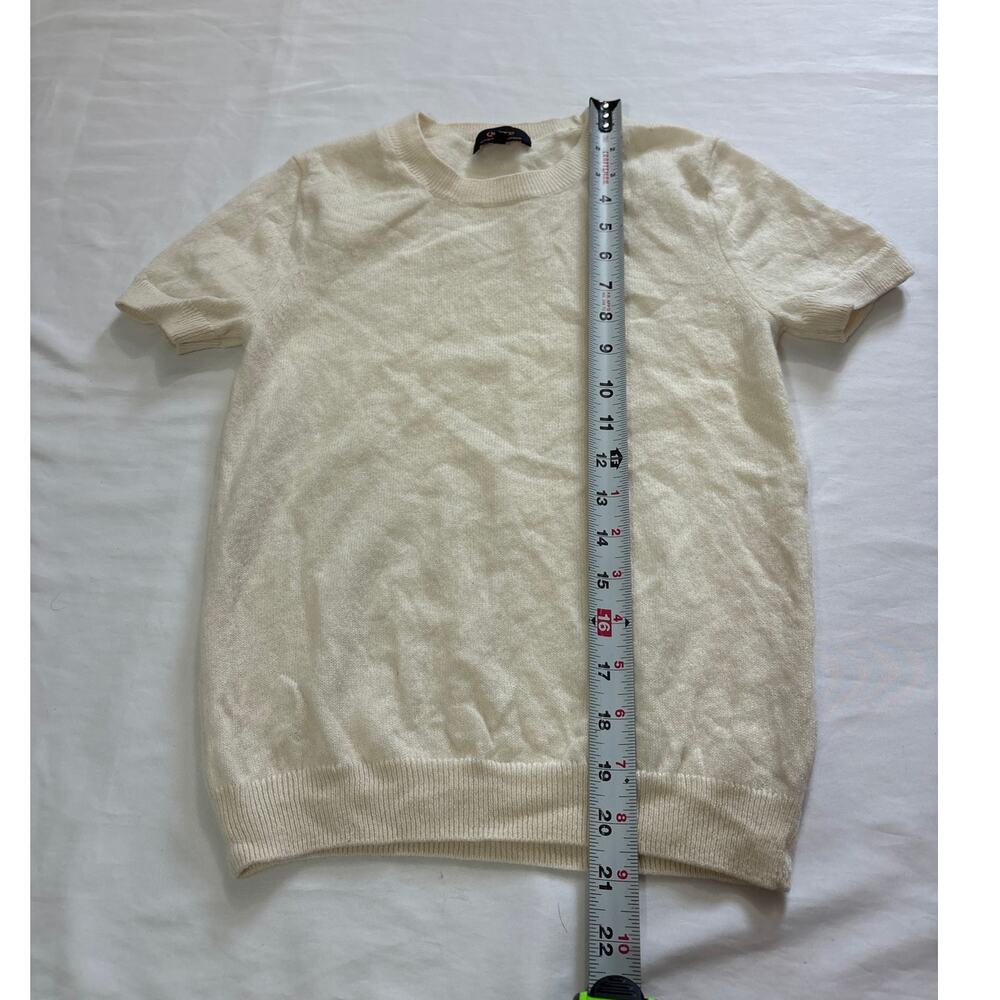 Quince Womens Small Mongolian Cashmere Tee Short Sleeve Minimalist Contemporary - Picture 7 of 8